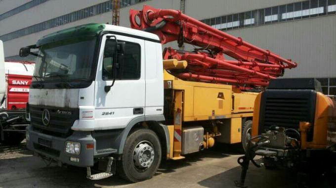 48メートルの力Sanyによって使用される具体的なポンプ トラック11420 * 2500 * 4000のMmのディーゼル