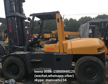中国 ディーゼル秒針のTcmのフォークリフトFd100z8 5.5mの持ち上がる高さ日本製 サプライヤー