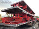 中国 40ft 3つの車軸海の容器のトレーラー、使用された半平面トレーラーの鋼鉄材料 輸出国
