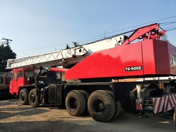 Tadanoはクレーン車50のトンTg500e/使用されたトラックによって取付けられたクレーン日本を作りました使用しました サプライヤー